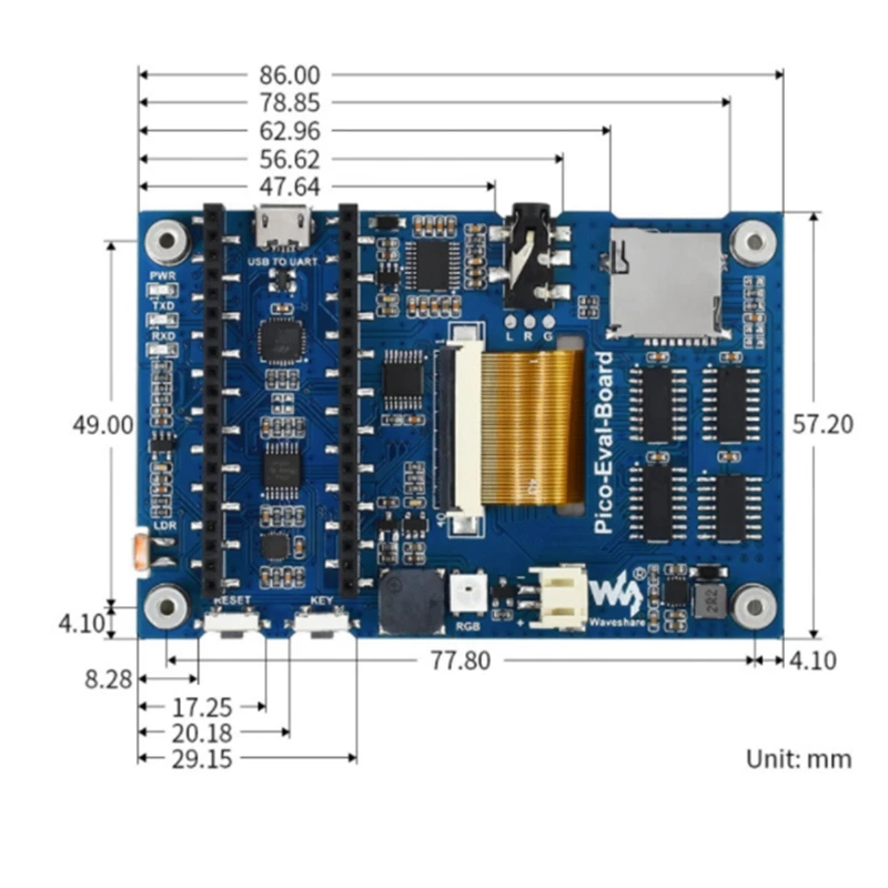Waveshare   ڿ ׼ ,  н IPS ȭ  Ĩ IL19488 XPT2046, 65K ÷, 3.5 ġ