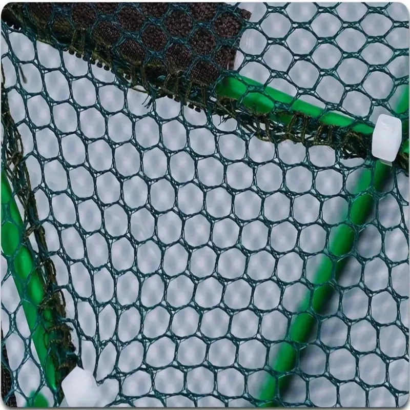 Fish Trap 1pc Foldable Hexagon Fishing Trap Net 6 Holes Minnow Crab Crawdad Shrimp Fishing Accessories