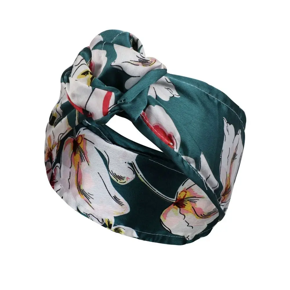 DULSPUE Fascia Capelli Donna - 4 cerchietti per Capelli con Fiocco Vintage, Fascia per Capelli da Donna, Fascia per Capelli, Stile retrò, con Filo, Tinta Unita, con Filo,Fasce per Capelli Donna