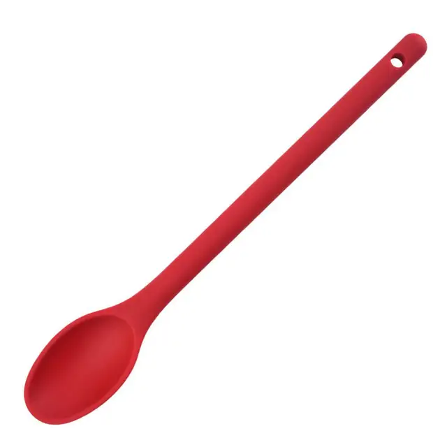 1 Pc Silicone Mixing Spoon Nonstick Cooking Spoon Kicthen Spoon Baking