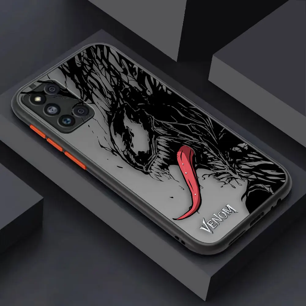 thumbnail image 1 of Funda mate para Samsung Galaxy M62 M53 M52 M51 M33 M32 M31 M30S M23 5G J8 J7 J6 J5 J4 Funda Capa Shell Marvel Spiderman Venom LOGO, 1 of 5