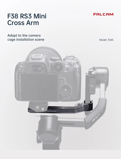DJI RS3 MINI＋ULANZI  F38クランプ ベースプレート Ulanzi FALCAM F38 Mini Cross Arm Quick Release Plate Base