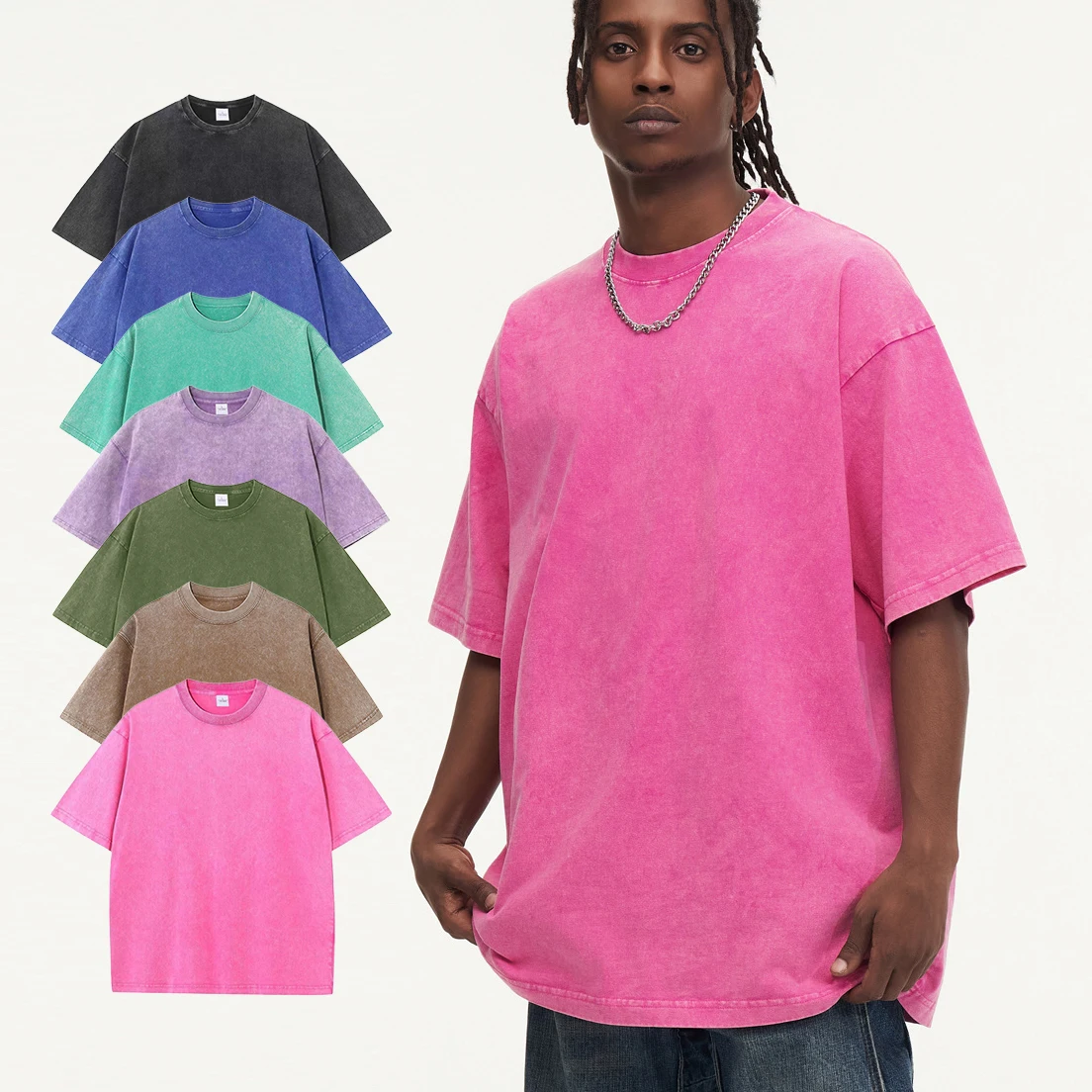 Unisex Vintage Oversized Cotton T-Shirt - Casual Summer Essential