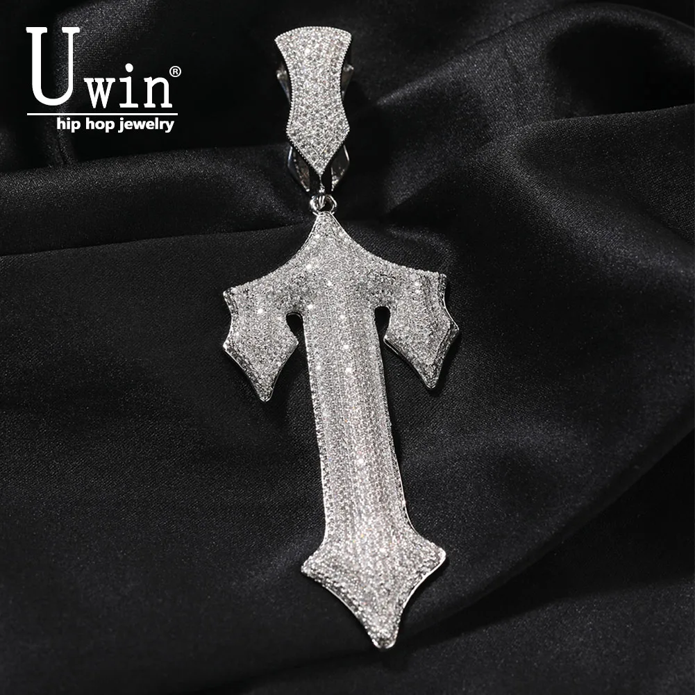 UWIN Large Custom Name Necklace Thorns Letter Pendant  Link DIY Micro Paved Chain  Jewelry