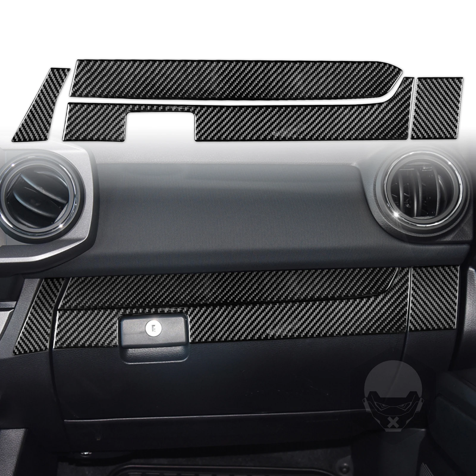 

Декоративная наклейка на панель центральной консоли для Toyota Tacoma 2015- 2018 2019 2020, аксессуары для салона автомобиля, углеродное волокно