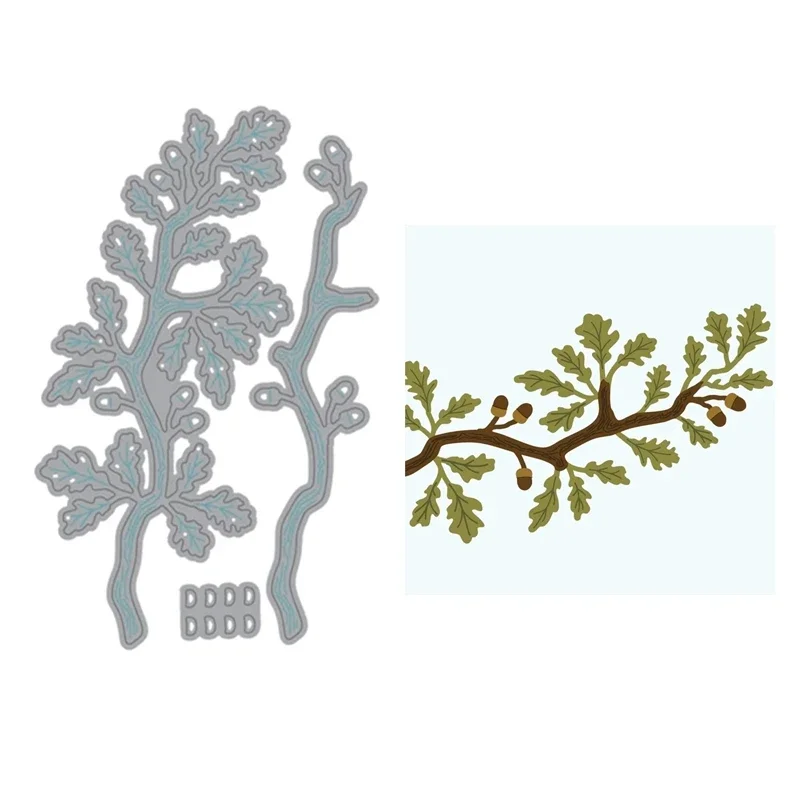 Lovely Layers Branch Oak Metal Cutting Dies Per Il Nuovo Autunno 2023 Scrapbooking Paper Making Bee Frame Craft Card