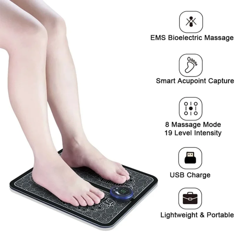 Rechargeable Electric Foot Massage Mat for Relaxation