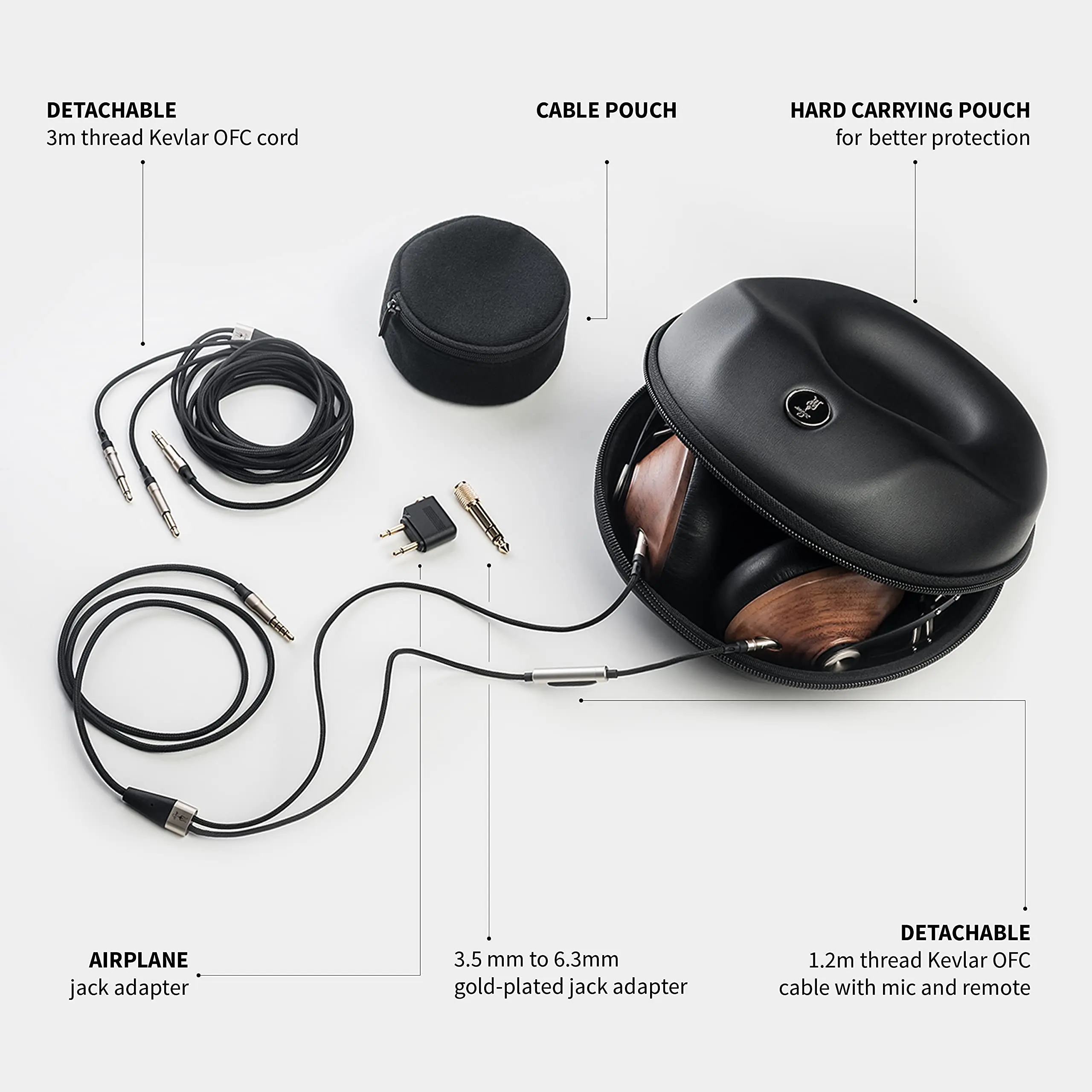 Audífonos bluetooth in-ear hecho con kevlar