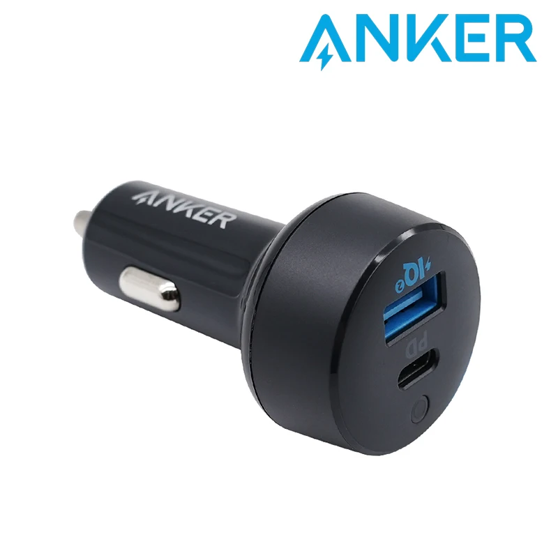 Carregador de carro anker usb c 35w 2 port com entrega de energia 30w e