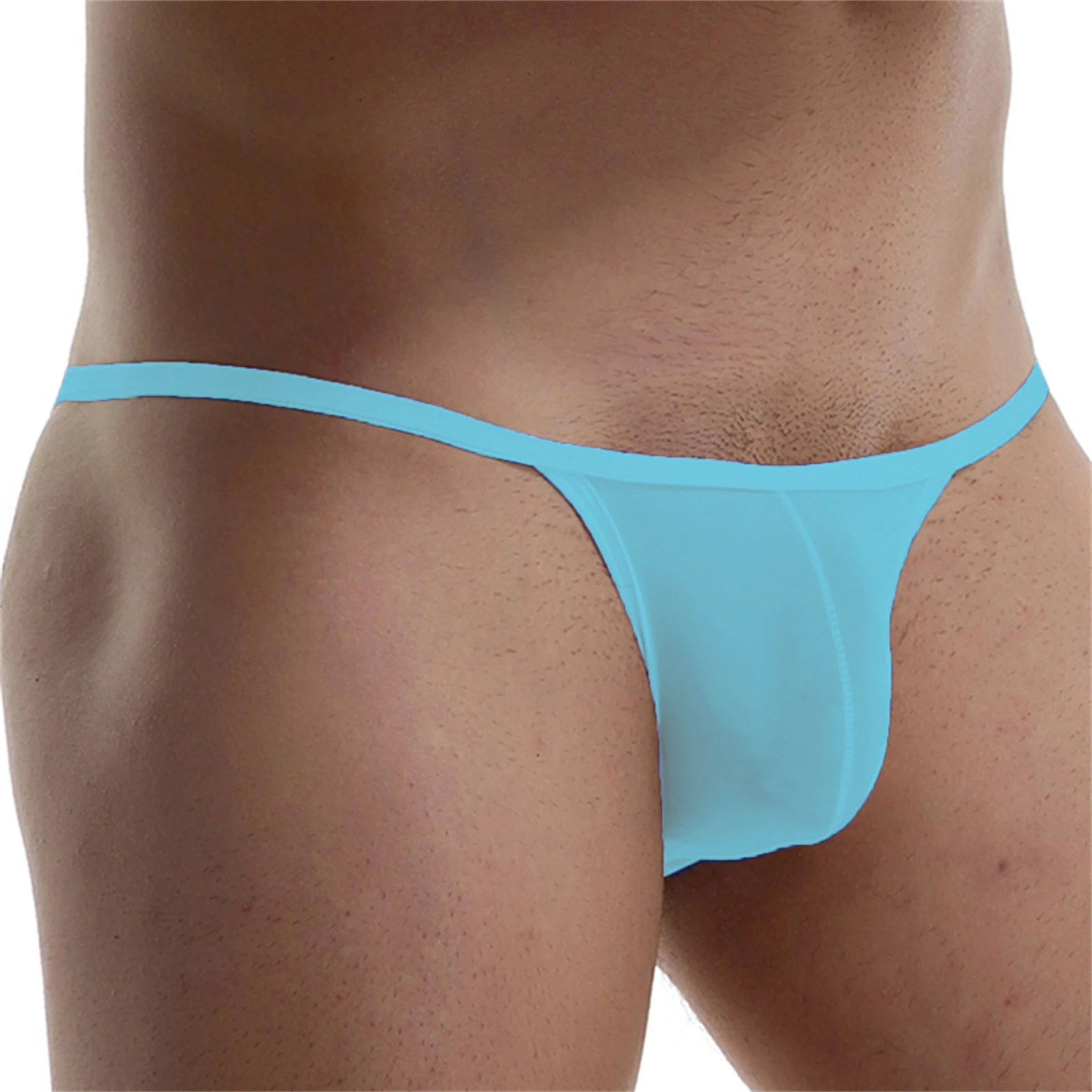 CLEVER-MENMODE Men's Sexy Lingerie Penis Bag Mini Underwear Ultra-Thin Transparent Panties Bikini Briefs Gay G-string Suspenders mens underwear