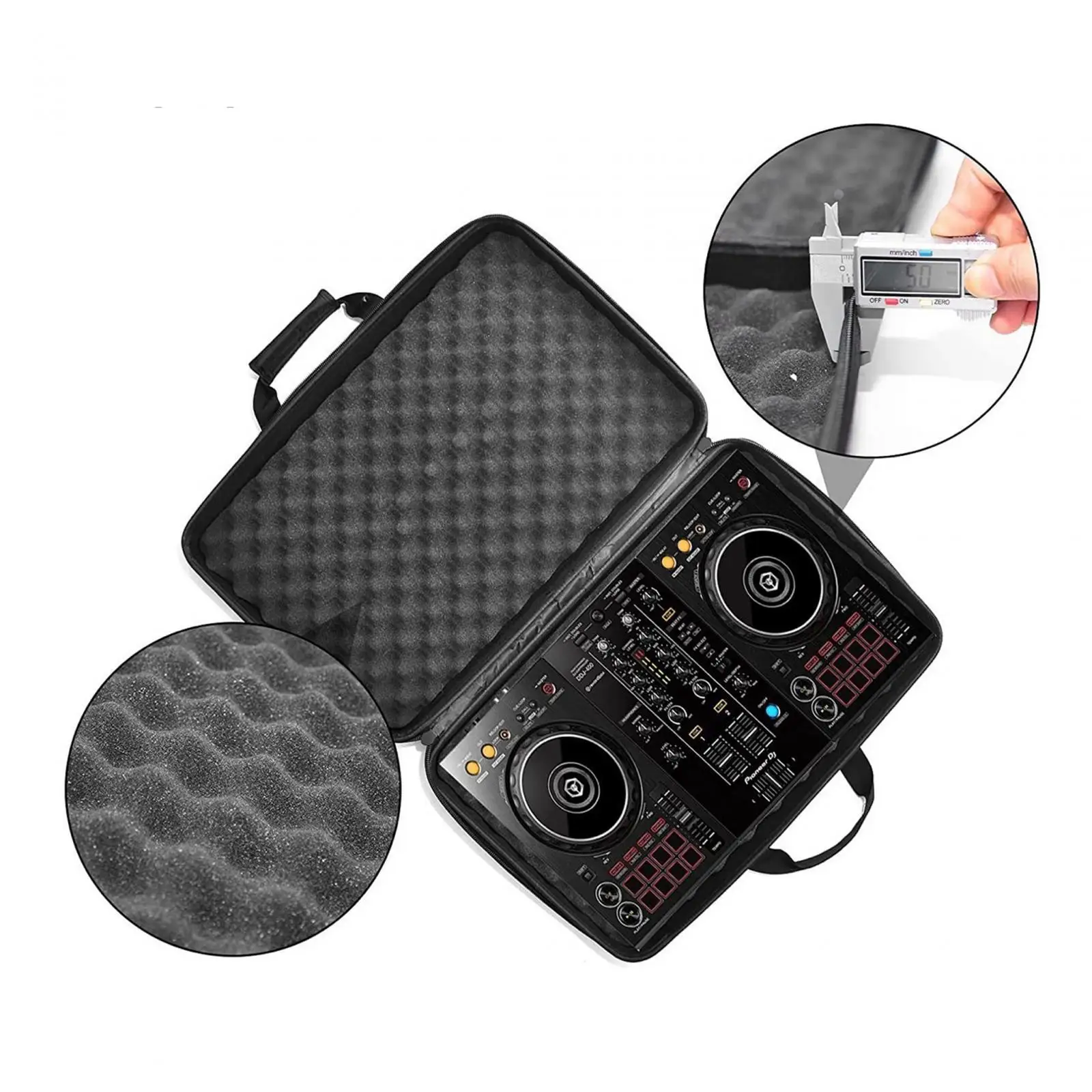 EVA Smooth Zippers Sponge Case Lightweight for Ddj SB2 DJ Equipment Case Storage DJ Carry for Travel Performance
