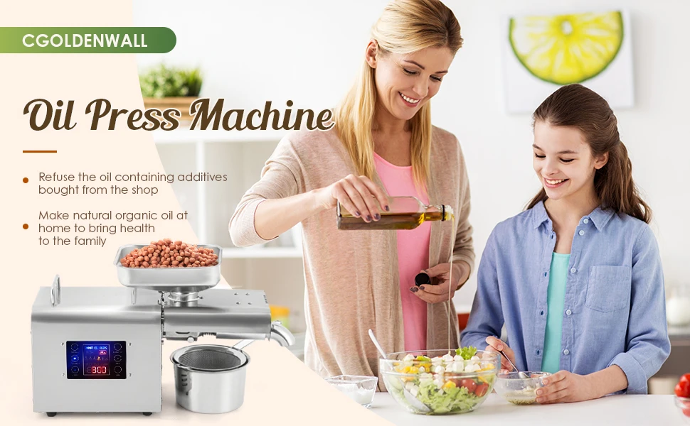 Description Picture 6 of itemUpgraded Oil Press Machine Automatic Oil Presser Cold Hot Press with Intelligent Control/LCD Touch Screen/ 6 Levels