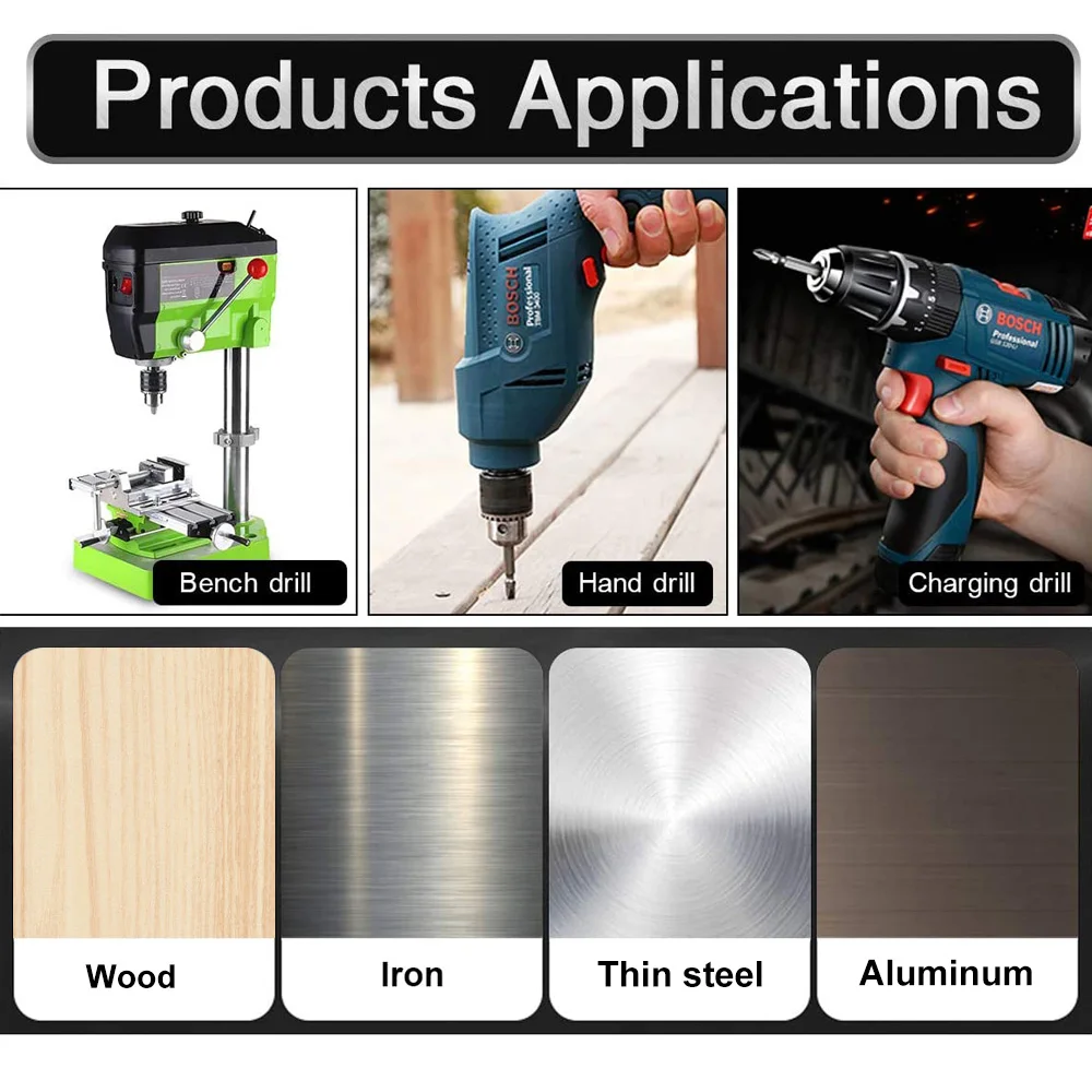 Set Punte Trapano Pietra, Metallo, Legno, Plastica Astuccio 34 Pz Bosch 2607010608 - Foto 8