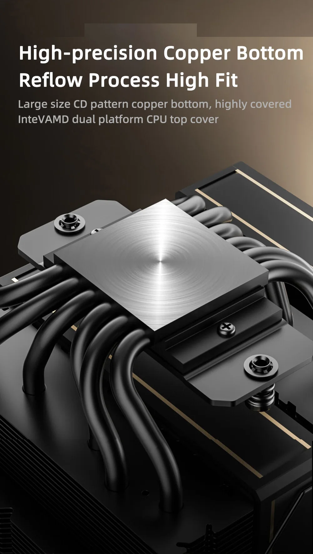 ID-COOLING Dual-Tower 6 Heat Pipes CPU Cooler Dual Cooling Fans High-Performance
