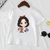Disney Princess Kids Clothes T-Shirts Summer T Shirts Children Cartoons Kawaii Fashion Anime Tops Boy Girl Outfits Tee Shirt 2