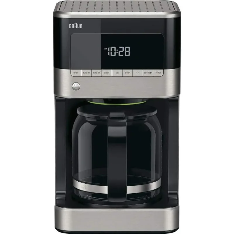 12 cup Drip Coffee Maker,PureFlavor system, Flavor Loss Prevention, Programmable Clock, Black 2
