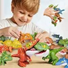 Jurassic Finger Biting Dinosaur Model Toys for Boys Triceratops Tyrannosaurus Ankylosaurus Tricky Interactive Animals Dino Toy 1