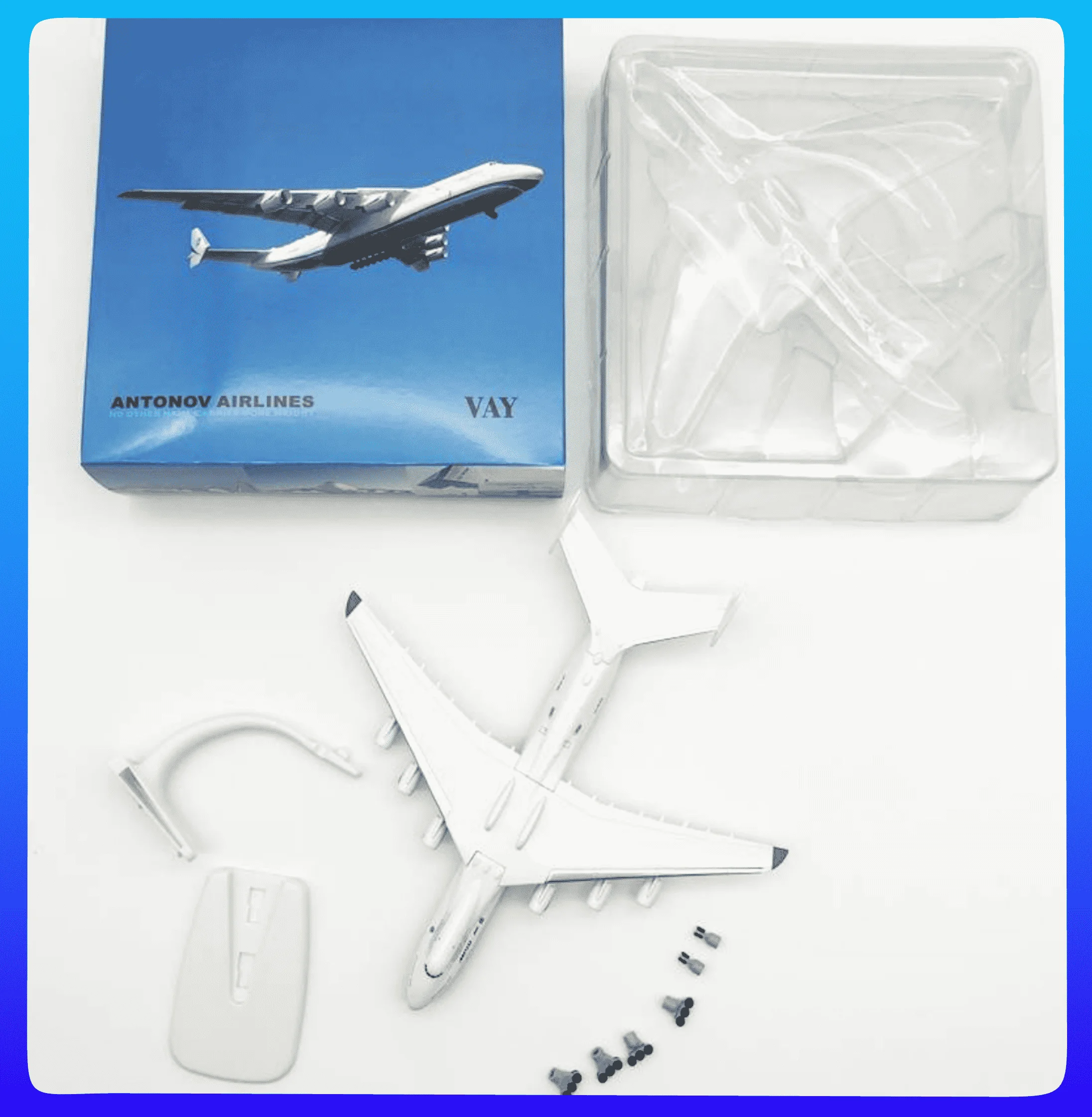 Modèle Échelle 1/200 AN-225 Buran Avion De Transport - Alliage De Zinc - 42x44.5x20 Cm - Pour Collectionneurs Et Décoration - 5