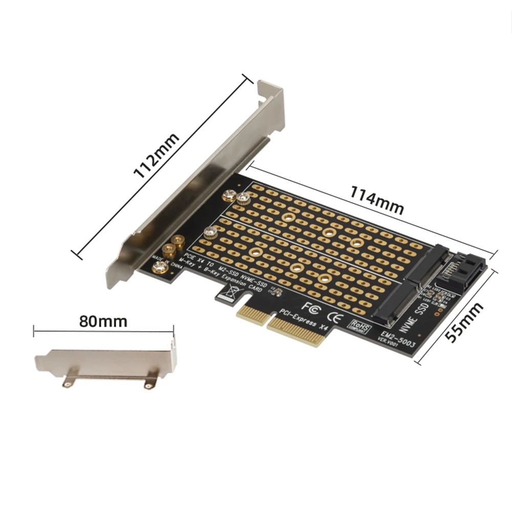 ADAPTATEUR CARTE D'EXTENSION Et Boîtier Adaptateur NVMe M.2 NGFF SSD