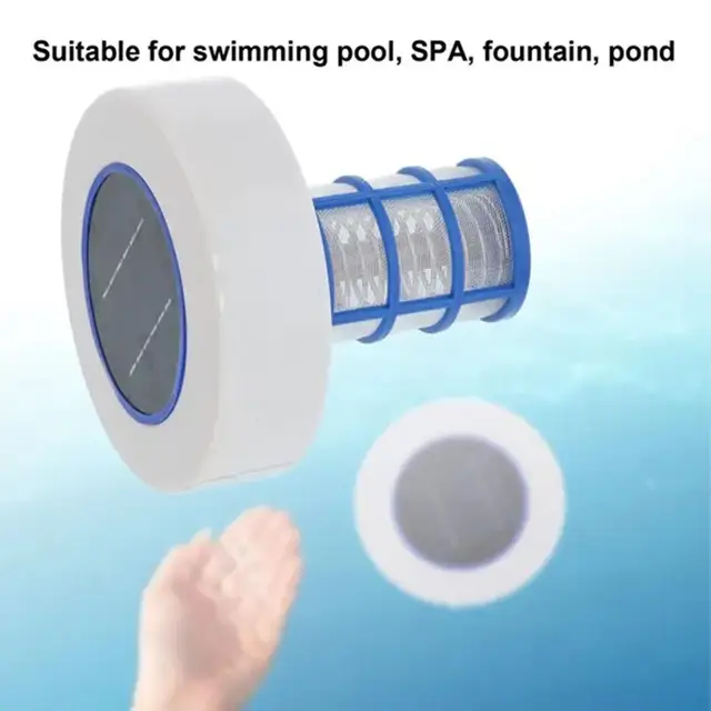 Solar Medence Ionizáló Réz Ezüst Ion Úszómedence Tisztítója Kills-Alga-Medence Ionizátor Kültéri Csere Napenergia A T3A9 - Image 5