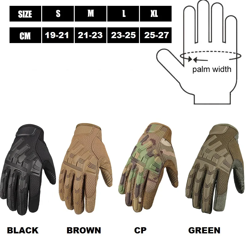 Jízdní rukavice prodyšné plný prst protiskluzové obrazovka dotek alpinismus taktická rukavice outdoorové sportovní chránit mechanismus
