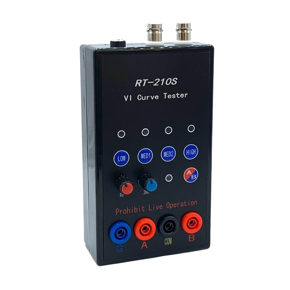 RT-210S VI 곡선 테스터 듀얼 채널 동시 디스플레이 휴대용 회로 기판 온라인 감지 ASA 테스터 4 기어 주파수