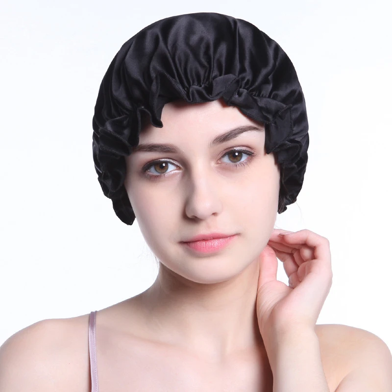 100 Mulberry Silk Turban For Women Twisted Sleeping Night Cap