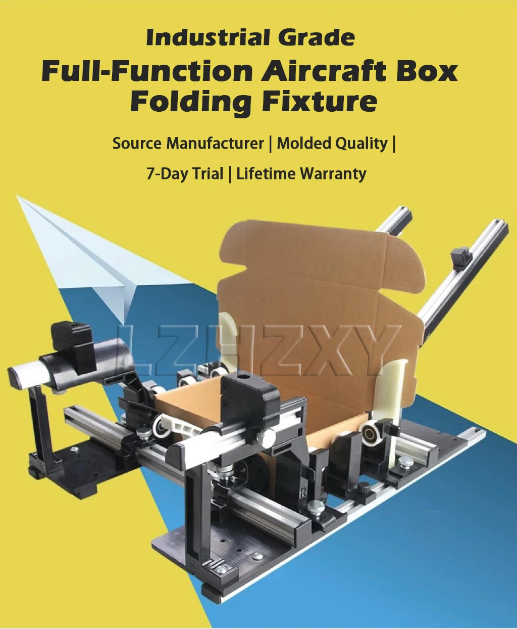 Aircraft Box Folding Auxiliary Fixture Adjustable Size Paper Box Auxiliary Machi
