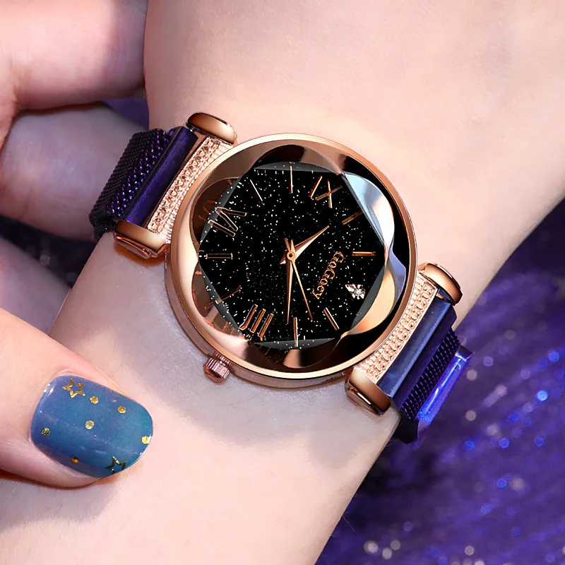 

2022 New Roman Dial Point Diamond Simple Fashion Ladies Mesh Strap Quartz Watch Reloj De Señoras