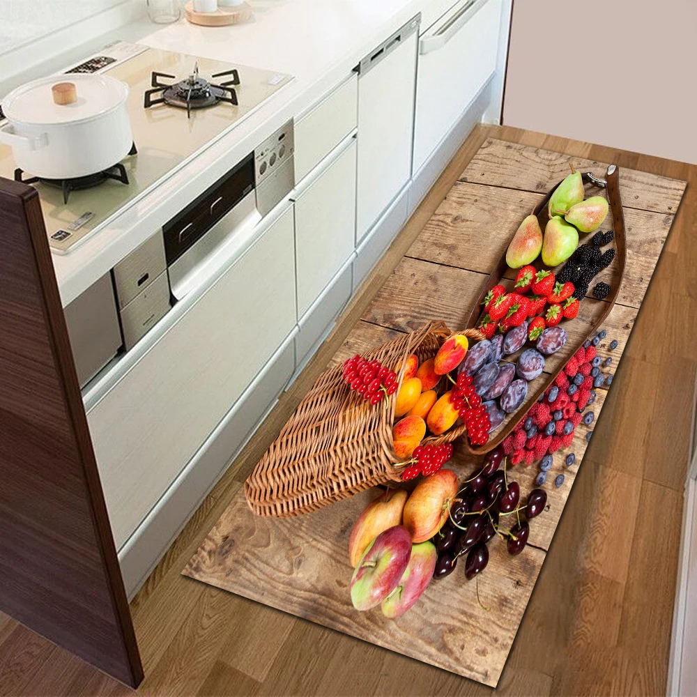 

Kitchen Carpet Entrance Doormat Home Bedroom Floor Decoration Hallway Balcony Bathroom Rug Children Bedside Non-Slip Mat Tapis