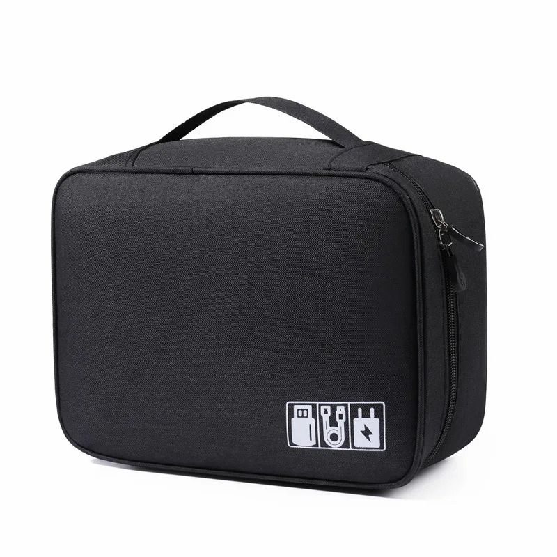 Electronics Organizer Travel Cable Organizer Bag for Electronics Accessories, Portable Tech Carring Large Storage Case