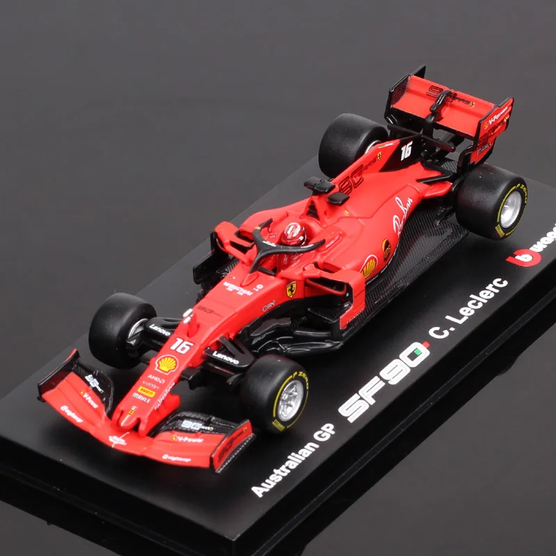 1:43 Scale 2019 SF90 Racing No.5 Sebastian Vettel No.16 Charles Leclerc Australian GP BBurago Diecasts & Toy Vehicles Model Car 1 43 scale mini bburago 2022 f1 75 racer 55 carlos sainz 16 charles leclerc diecasts