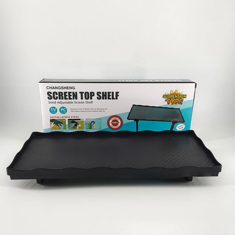 91AD TV Screen Top Storage Shelf Computer Office Multi-functional Organizer