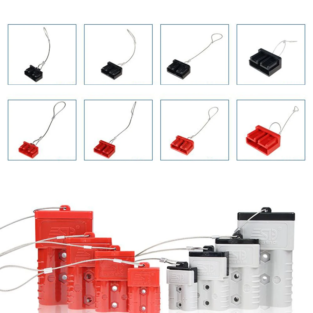 Dust Cap Kit 4PCS FOR Anderson Plug Cover Style Connectors Battery Caravan 50A/120A/175A Rectangle