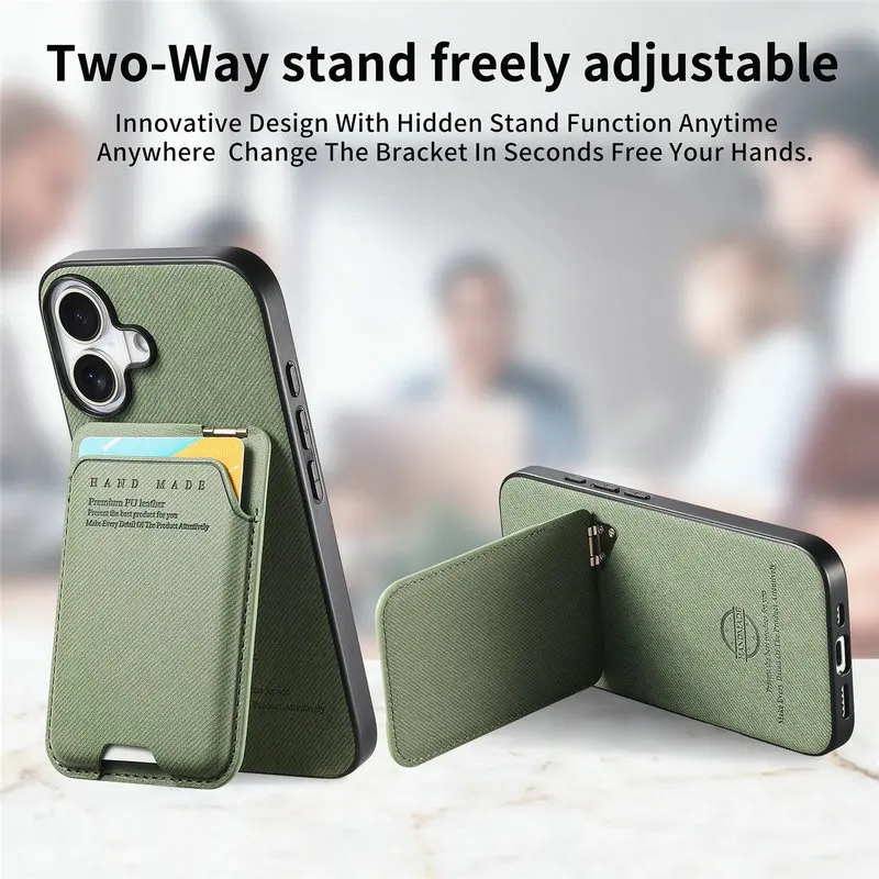 Luxury Leather Card Holder Phone Case