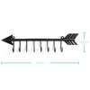 1pc Wall Mounted Arrow Shaped Key Holder, Decorative Key Holder, Household Organizer Key Hanger Rack Towel Rack，Coat rack 4