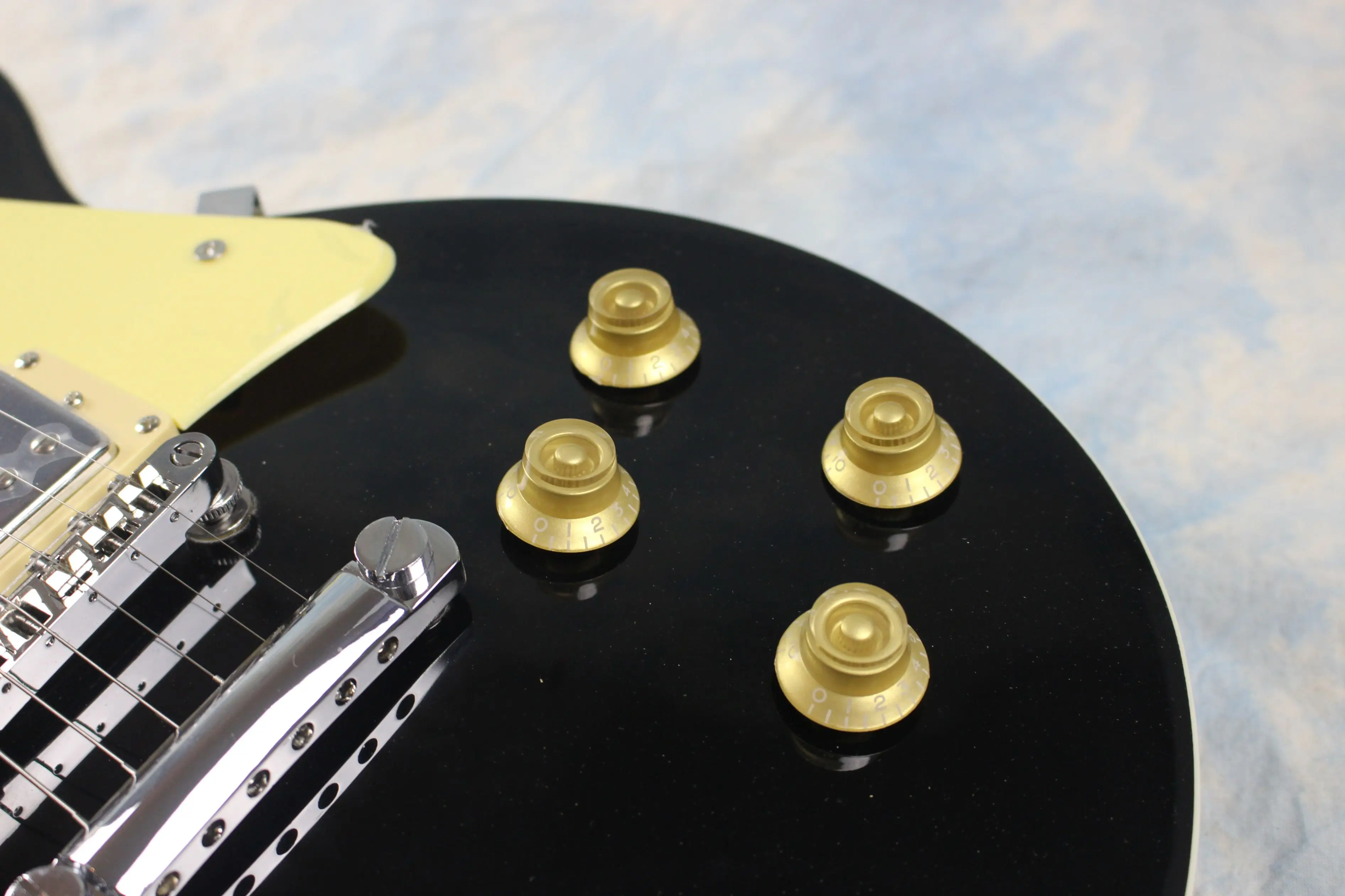 Headless Electric Guitar LP Mahogany Chrome Hardware