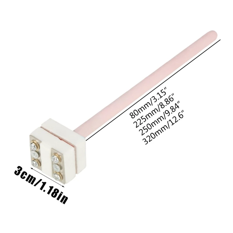 K-type Thermocouple Platinum Rhodium Thermocouple Heat Resistant Temperature Sensor Probe Used for Ceramic Kiln Furnaces
