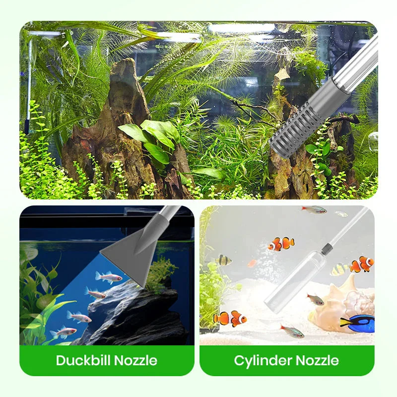 Manual Semi Aquarium Siphon Vacuum Cleaner Fish Tank Water Changer Manual Water Changer Semi-Automatic Aquarium Pump Cleaner