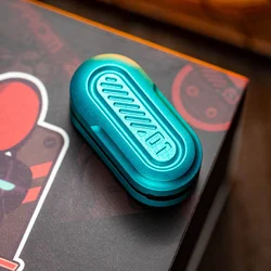 Premium Metal Fidget Slider - Stress Relief and Focus Tool (Blue)
