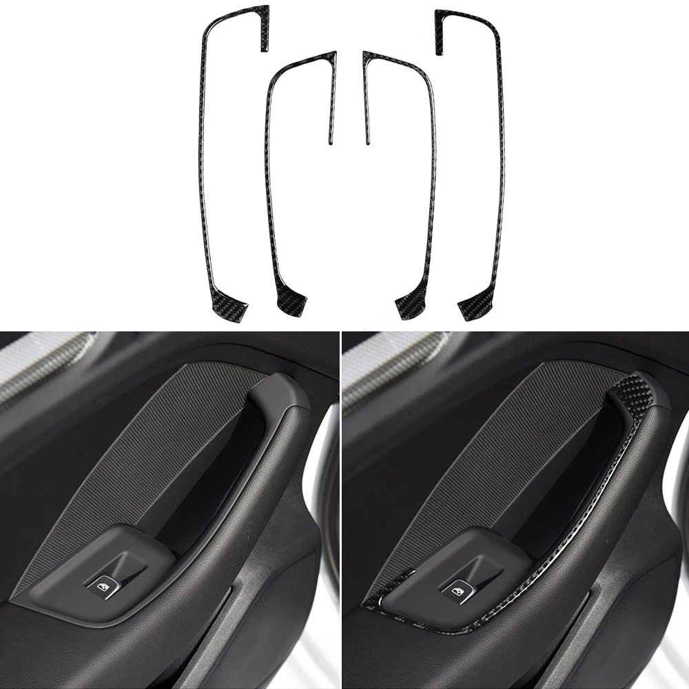 

Для Audi A3 2014-2019 кнопка переключения стеклоподъемника декоративная панель Крышка отделка наклейка аксессуары для интерьера автомобиля углеродное волокно