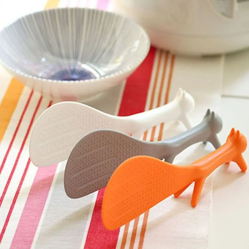 Plastic Rice Scoop Non Stick Squirrel Shaped Ladle