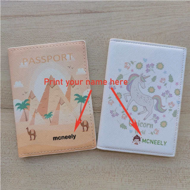 Disney tureMouse-Couverture de passeport de voyage, étui à cartes, porte-passeport  pour filles, sac à