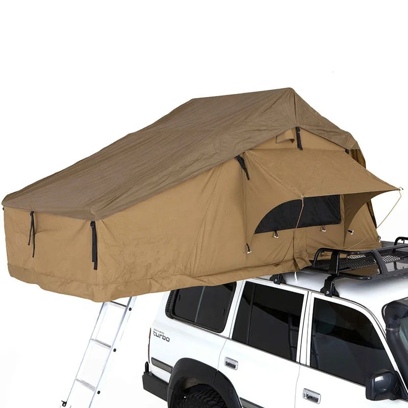 2 to 3 people soft car roof top tent with annex or changing room