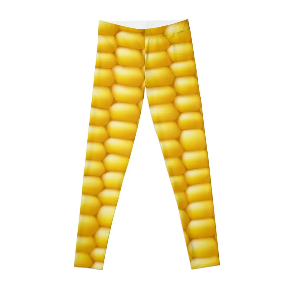 Corn Cob Background Leggings legging push up sports woman gym gym's sportswear Womens Leggings