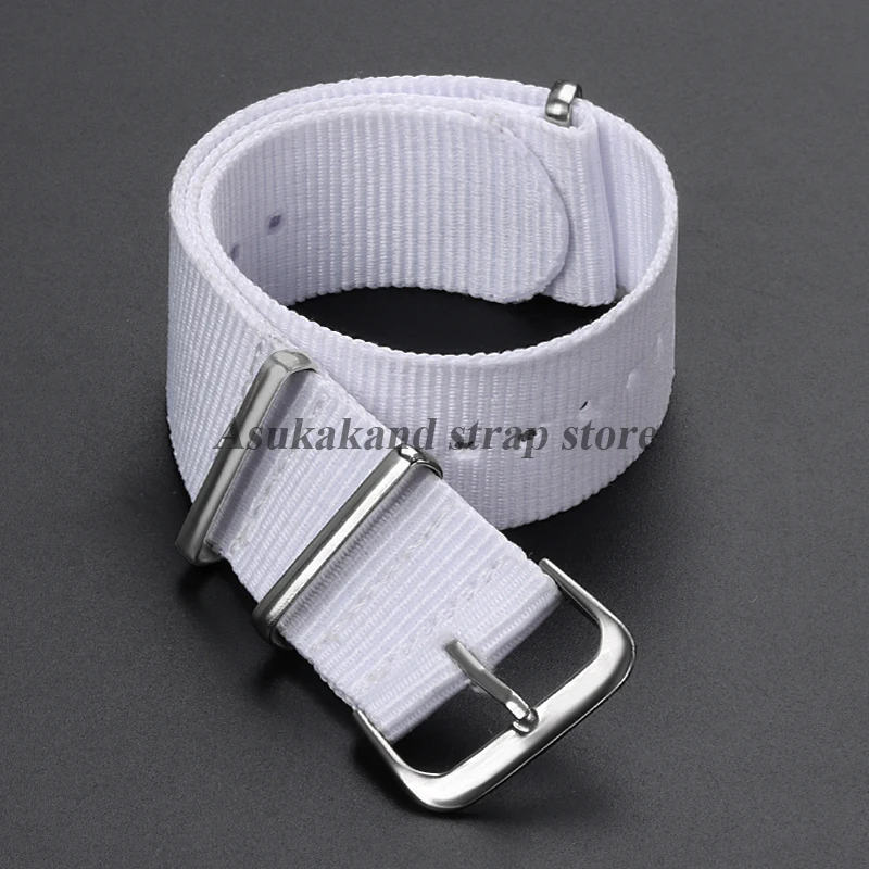 Canvas Nylon One-Piece Loop Watch Strap - Versatile Wristband