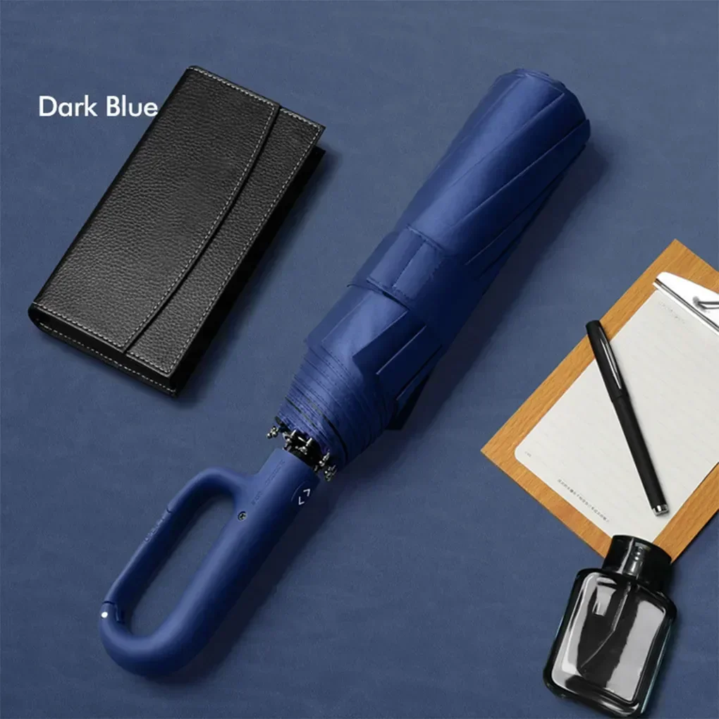 

Bone Umbrella Strong Automatic Portable Clasp Windproof Double 10 Brolly Big Folding Reinforced