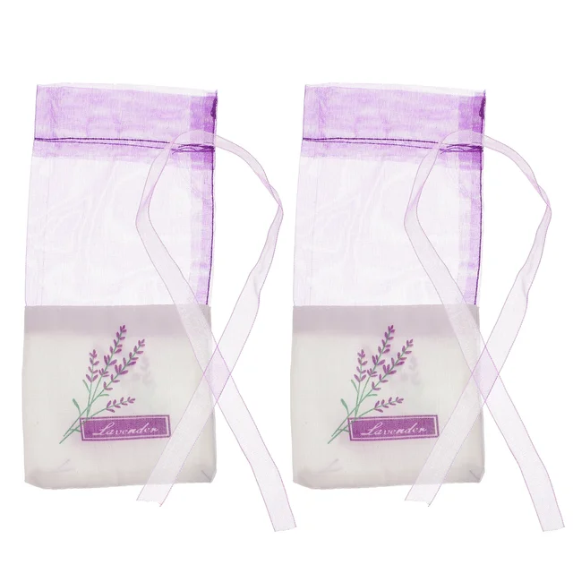 30 Darabos Üres Táskák Táska Virág Nyomtatási Illatú Levendula Húzózsinór Gát Pamut Zsákok Ruhákhoz