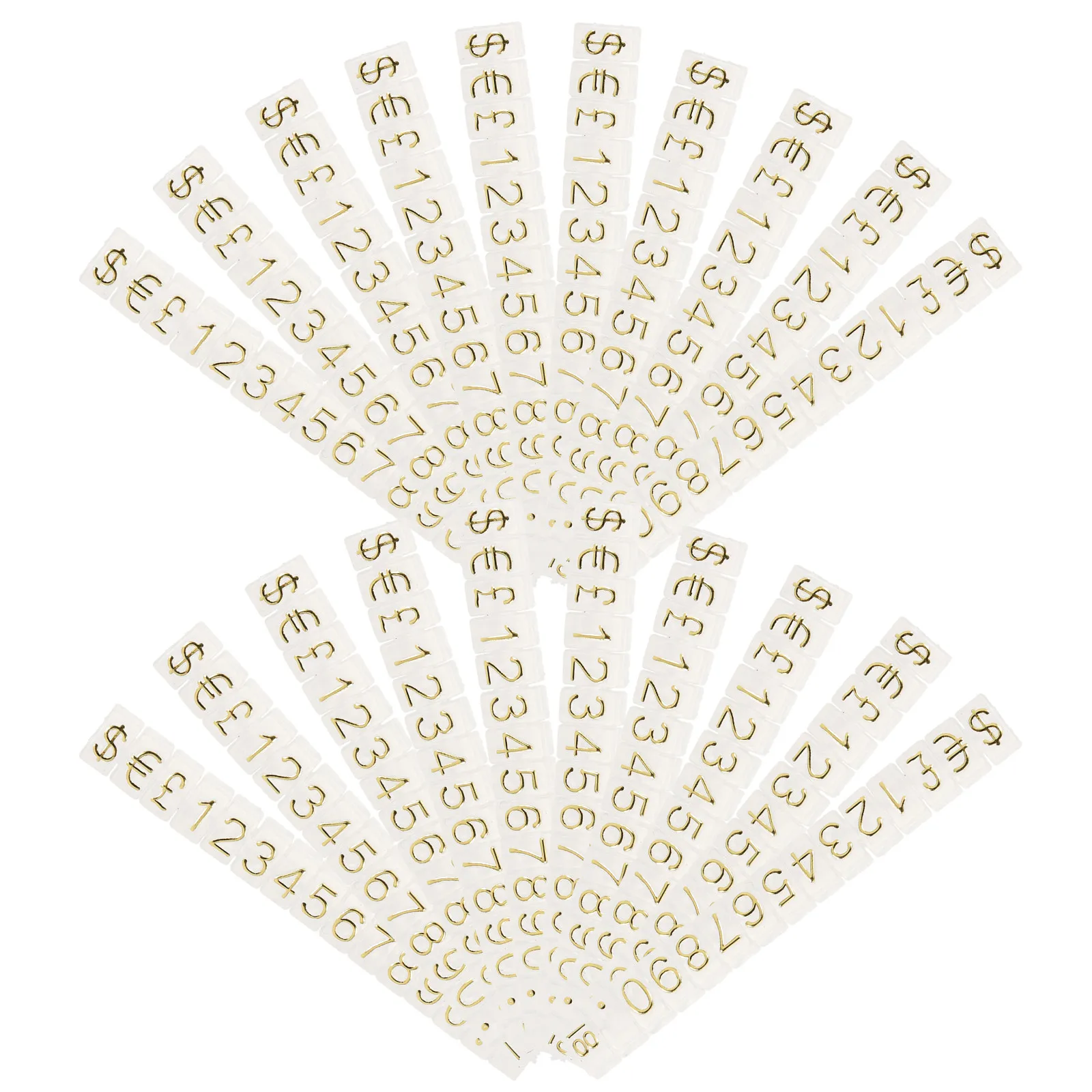 20개 가격표 큐브형 보석 가격표 조절 가능한 조립식 디스플레이 스탠드 소매 카운터 가격표 블록 보석 태그