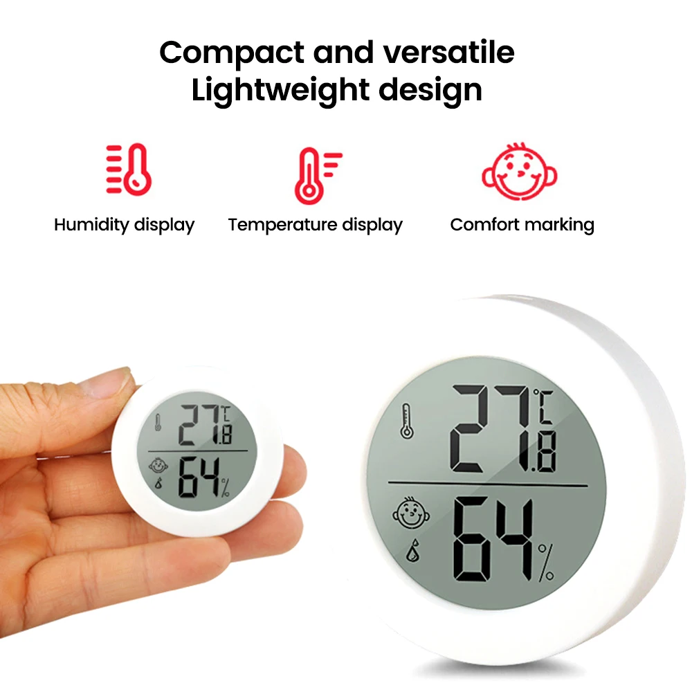 

Mini LCD Digital Thermometer Hygrometer Indoor Household Weather Station Electronic Temperature Humidity Sensor Tester Meter